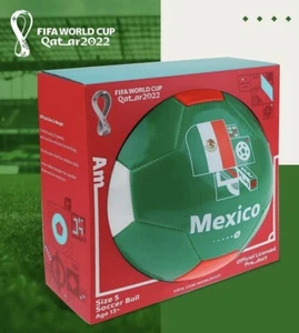 NEW FIFA World Cup Qatar 2022 Team Mexico Soccer Ball Souvenir Display, Licensed - Picture 1 of 4