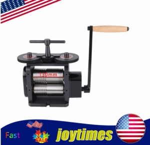 Laminatoio combinato manuale macchina gioielli metallo utensili attrezzatura 4:1 130 mm - Foto 1 di 12