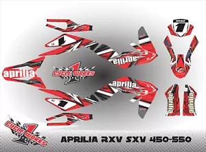Aprilia RXV SXV 450-550 SEMI CUSTOM GRAPHICS KIT Detox2 - Picture 1 of 1