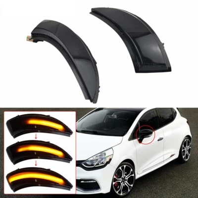 Indicadores Luces LED Lado Progresivo para Renault Clio Captur Negro Dinámico Foto 1 de 4