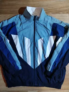 Puma 90's Vintage Mens Nylon Tracksuit Top Jacket Navy Blue Athletic Sports - Picture 1 of 7