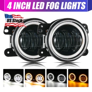For Dodge RAM 1500 2500 3500 4"INCH Round LED Fog Lights DRL Driving Turn Lamp - Bild 1 von 12