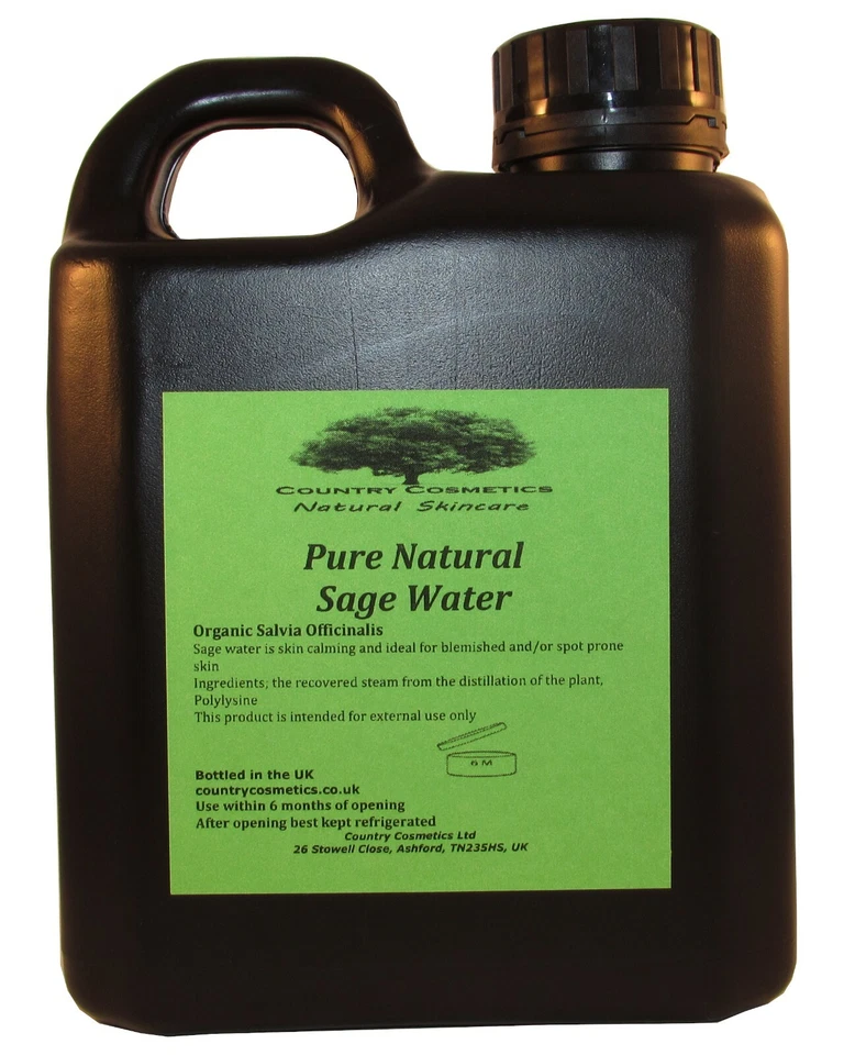 COUNTRY COSMETICS 1000ml Pure Natural Sage Water