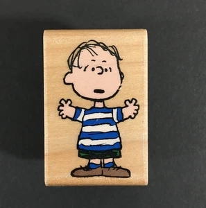 Peanuts Linus Speaks Rubber Stampede Wood Mounted Rubber Stamp USED - Picture 1 of 6