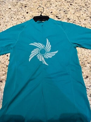 Jersey de ciclismo SheBeest para mujer talla mediana verde 3/4 cremallera 62 Foto 1 de 2