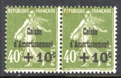FRANCE / SEMI POSTAL SINKING FUND / Y&T # 275 MINT MNH PAIR – CV 280€ - Image 1 of 3