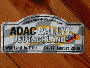 sticker. Rallye. Plate. Germany ADAC 2008 - Picture 1 of 1