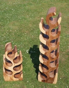 Stunning Hand Carved Wine Rack - (Suar Wood / High Quality Finishing) - Picture 1 of 8