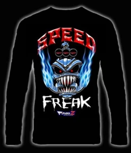 NHRA PIRANAZ SPEED FREAK LONG SLEEVE T-SHIRT MAD MAX CRUSTY DEMONS OF DIRT S L - Picture 1 of 2