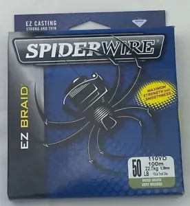 Spiderwire EZ Braid 50lb 110yd Moss Green SEZB50G-110 Fishing Line - Picture 1 of 2