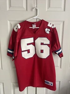 Vtg Majestic UNC North Carolina Tarheels Football Jersey Sz Large Red - Picture 1 of 7