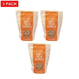 Trader Joe’s Just The Clusters Maple Pecan Granola Cereal 16 Oz - Pack of 3 - Picture 1 of 2