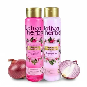 Nativa Herbal Onion Biotin Shampoo & Treatment Set for Stronger - Picture 1 of 6
