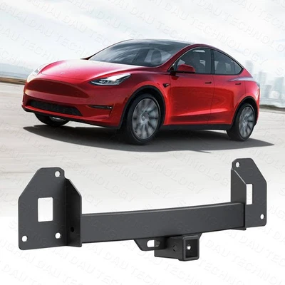 Trailer Tow Hitch Bar Hook Assembly 2in Receiver For Tesla Model Y 2020-2024 - Image 1 of 4