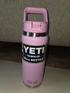 Neu Yeti Rambler 26oz Trinkflasche Power Pink mit passendem Strohhalmdeckel  - Bild 1 von 7