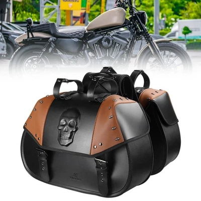 Fits For Harley Sportster XL883/1200 Saddle bag Tool Side bag Storage Luggage Foto 1 de 4
