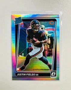 2021 Optic JUSTIN FIELDS Rated Rookie Silver Holo Prizm RC #204 - Picture 1 of 3
