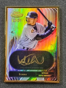 🌟 2022 Topps Gold Label #AFA-I Ichiro HOF Auric Framed GOLD INK Auto /25 SSP - Bild 1 von 3
