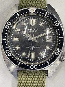Reloj Seiko 6105-8000 Hombre Buzos Automático 1968 Vintage Hombre Funciona desde JP - Imagen 1 de 5