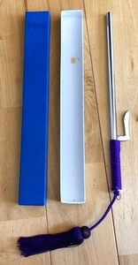 Jutte Jitte Japan traditionelle Stange Edo Polizei Reproduktion L10,6 Zoll lila Bündel - Bild 1 von 3