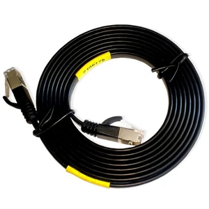 2m SlimWire Pro+ 10GbE Cat.6a STP Patchkabel flach (geschirmt!) 10 Gigabit - Picture 1 of 2