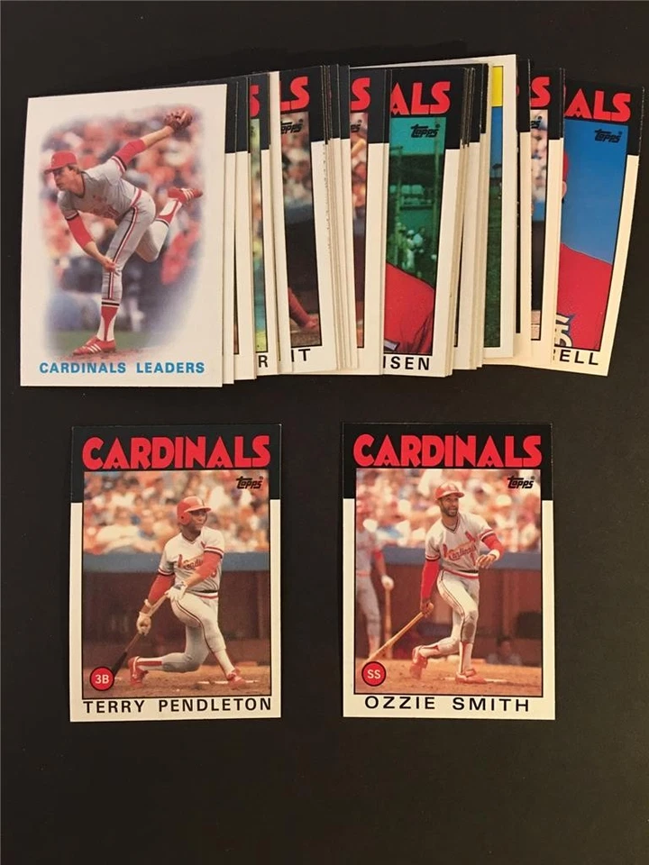 1986 Topps St. Louis Cardinals Team Set With Traded 37 Cards - Image 1 of 1