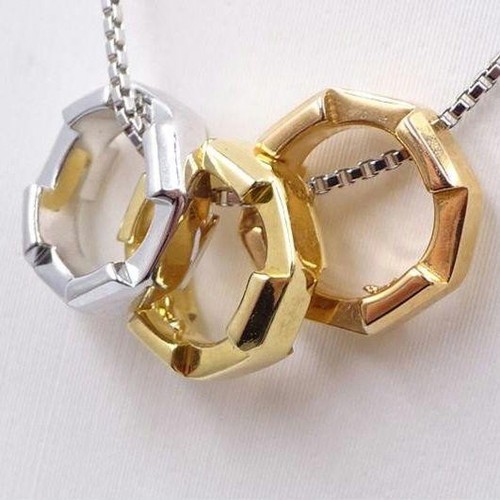 GUCCI Collana Link To Love 750 K18 Pg Wg Yg