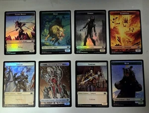 8 x Double Sided Token FOIL - Double Masters 2022 2X2 MTG Faerie Phyrexian  - Bild 1 von 2
