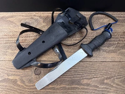 WENOKA 9094 Acero Inoxidable Buceadores Abulón Palanca Barra Herramienta de Buceo con Funda para Piernas Japón Foto 1 de 4