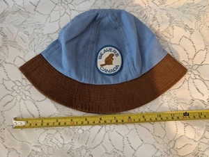 Sombrero de grupo Beavers Canada Club Girl Guides azul marrón con parche Canadá - Imagen 1 de 4