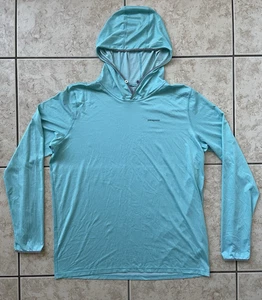 Patagonia Men's Long Sleeve Hooded Large Sports Running Active Travel Sweatshirt - Picture 1 of 21