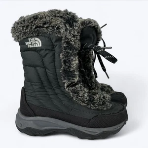 The North Face Winterstiefel Mädchen 2 schwarz gesteppt Gänsedaunen isoliert Schnürung - Bild 1 von 12