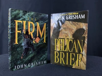 The Firm And The Pelican Brief By John Grisham 1st Ed, Hc/dj Foto 1 de 4