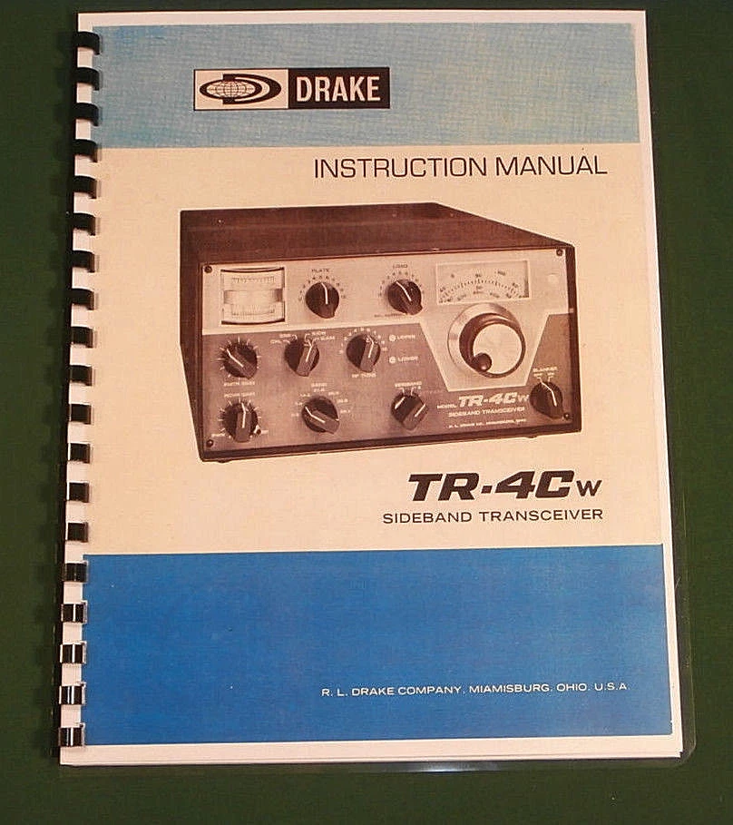 Drake TR-4CW Instruction Manual: 11"x17" Foldout Schematic & Protective Covers - Image 1 of 1