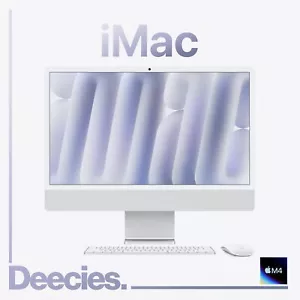 Apple iMac M4 24-inch 8-core CPU 8-core GPU 16GB Ram 256GB SSD Silver NEW Mac - Picture 1 of 23
