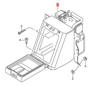 Genuine AUDI A8 S8 quattro 4HC 4HL Refrigerator Black 4H0862879E6PS - Picture 1 of 1