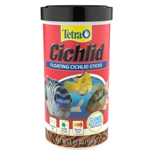 Floating Cichlid Sticks Fish Food Aquatic Pets Nutritionally Balanced Diet New - Picture 1 of 10