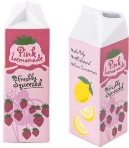 Jarrón de cerámica retro de inspiración vintage decoración del hogar rosa limonada/fresas nuevo en caja - Imagen 1 de 7