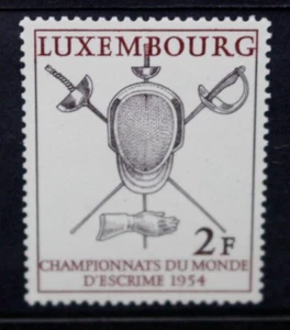 LUXEMBOURG 1954 World Fencing Championships. Set of 1. Mint Lightly Hinged SG578 - Picture 1 of 2