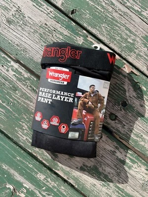 WRANGLER Ropa de Trabajo Para Hombre 2XL Rendimiento Capa Base Pantalón Absorbente de Humedad • Negro Foto 1 de 4
