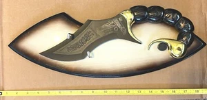 2003 HUA Scorpion Fantasy Knife Stainless Steel w/Stand - Picture 1 of 1