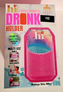 hi Bath Shower Drink Holder _Pink/ Use Anywhere - Picture 1 of 5