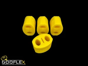 Kit de 4 casquillos de suspensión de escape para SAAB 9-5 YS3E (1998-2010) de polietileno rígido mejorado cantidad - Imagen 1 de 5