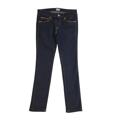 Hilfiger Denim Dark Blue Straight Denim Jeans Uk Women's W30 L30 J141 — 第 1/4 张图片