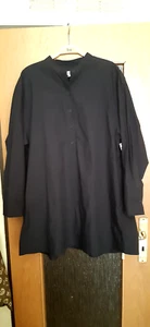 COS Hemdkleid schwarz, Gr.40, Stehkragen, Tunika, weit, neu, Länge 86cm - Bild 1 von 8