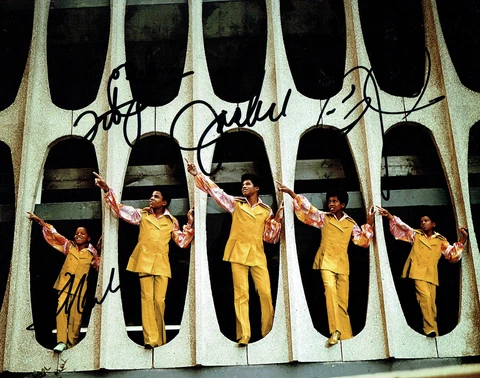 Tito Jermain Marlon & Jackie JACKSON Multi Signed Autograph 10x8 Photo AFTAL COA Cover