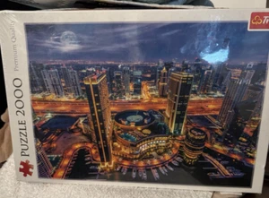 Lights of Dubai 2000 Piece Jigsaw Puzzle Red 38"X27" Print, DIY Puzzle, Creative - Picture 1 of 8