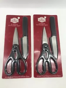 holiday time 2 piece cutlery set lot of 2 - Picture 1 of 2