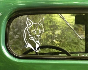 2 LYNX CAT DECAL Stickers For Car Window Truck Bumper Laptop RV - Picture 1 of 1