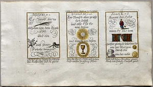 Alkolor geistl Emblemkupfer Bodenehr Stamm Isaj Simon der Hohe Rebus 1699 - Picture 1 of 4